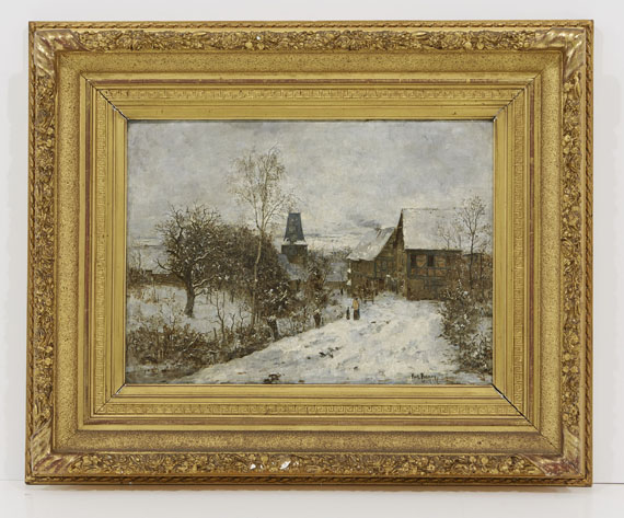 Paul Baum - Oberweimar im Winter - Frame image