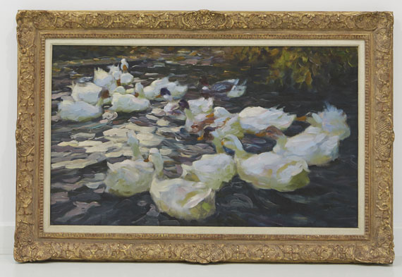 Alexander Koester - Enten in der Abendsonne - Frame image