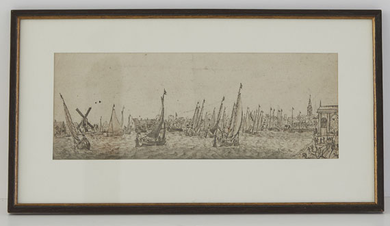 Niederlande - Fischereiflotte vor holländischem Hafen - Frame image