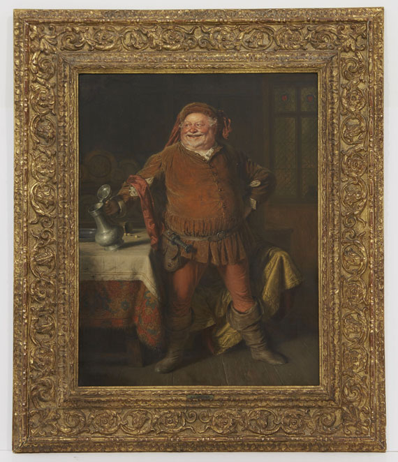 Eduard von Grützner - Falstaff - Frame image