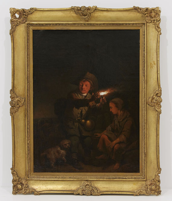 Johann Conrad Seekatz - 2 Pendants: Nächtliche Kinderszenen - Frame image