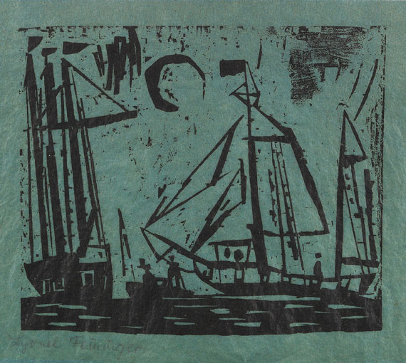 Lyonel Feininger - Segelboote (mit Mond)