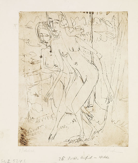 Ernst Ludwig Kirchner - Laufende Mädchen im Walde