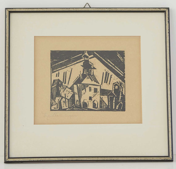 Lyonel Feininger - Rathaus von Zottelstedt, 1 - Frame image