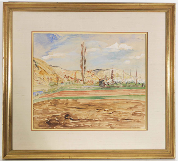 Erich Heckel - Landschaft am Main - Frame image