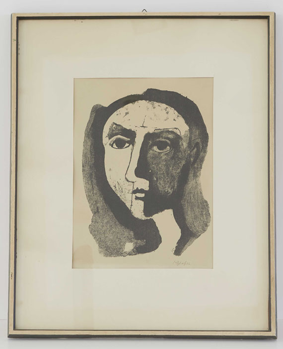 Karl Hofer - Frauenkopf II - Frame image
