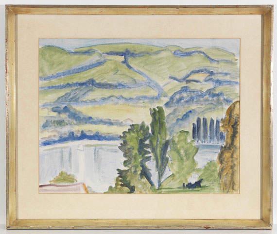 Erich Heckel - Blick auf den See - Frame image
