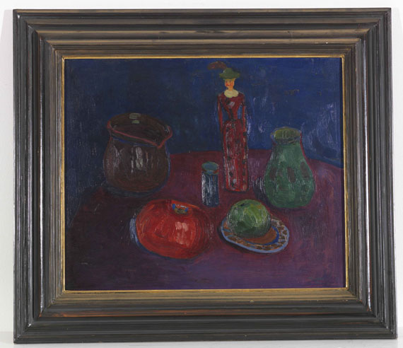 Gabriele Münter - Stillleben mit Holzpuppe (Klapperpuppe) - Frame image