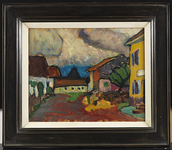 Gabriele Münter - Gehöft in Murnau (Holzhauer) - Frame image