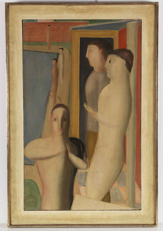 Walter Wörn - Figurengruppe im Schwimmbad - Frame image