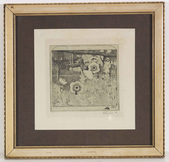 Heinrich Vogeler - Frühlingsblumen - Frame image
