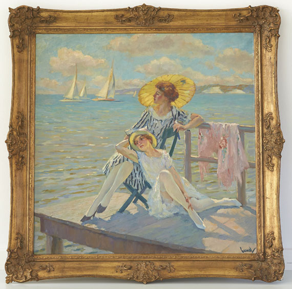 Edward Cucuel - In der Sonne - Frame image