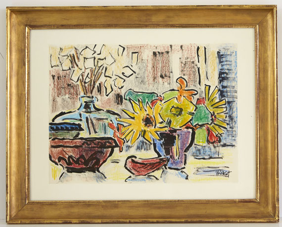 Karl Schmidt-Rottluff - Stillleben mit Silberlingen - Frame image
