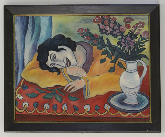 Hildegard Auer - Gelber Kimono - Frame image