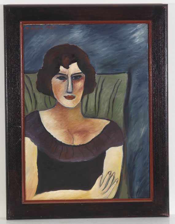 Hildegard Auer - Damenporträt - Frame image