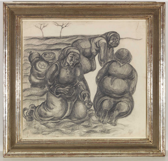 Elfriede Lohse-Wächtler - Drei Kartoffelweiber - Frame image