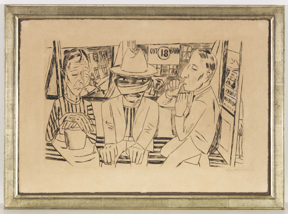 Max Beckmann - In der Trambahn - Frame image