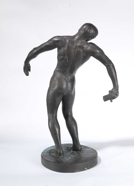 Fritz Behn - Fallender Krieger - Back side