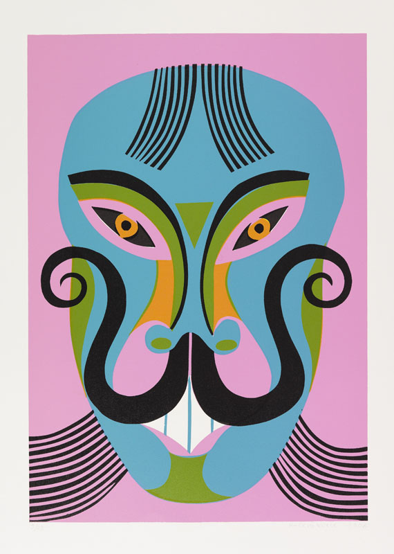Christoph Ruckhäberle - 6 Blätter aus der Masken-Serie - 