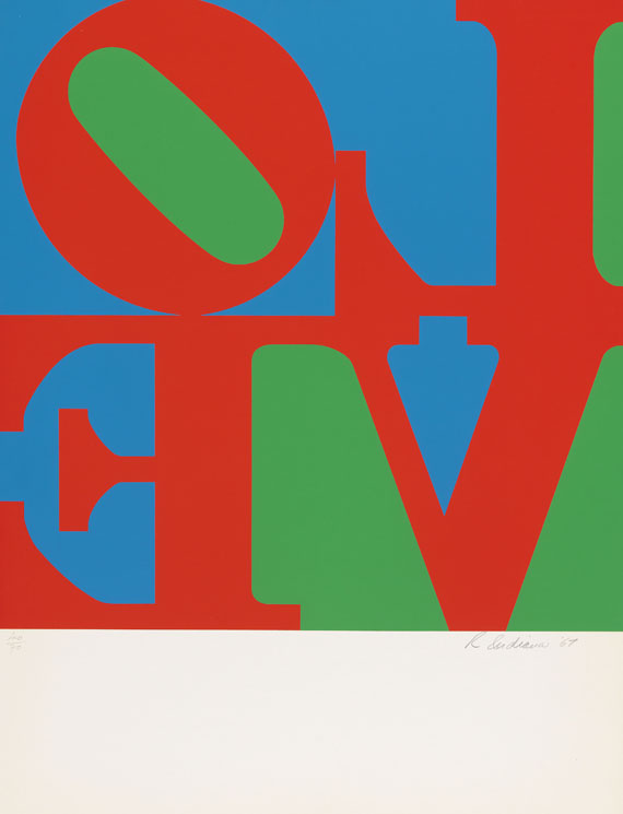 Robert Indiana - Love Wall (Love Frieze) - 4-teilig