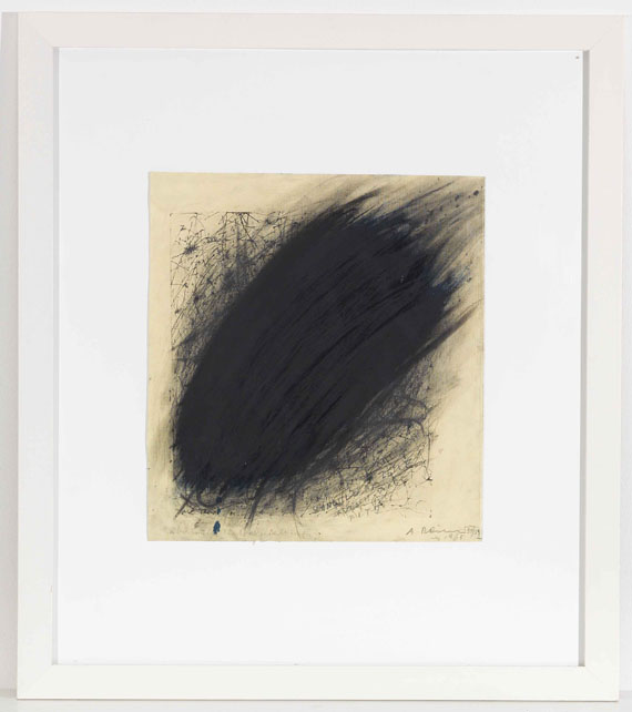 Arnulf Rainer - Ohne Titel (Überzeichnung einer Zentralgestaltung) - Frame image