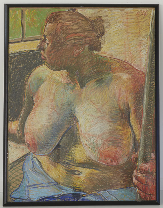 Johannes Grützke - Drinnen an der Fahnenstange warten - Frame image