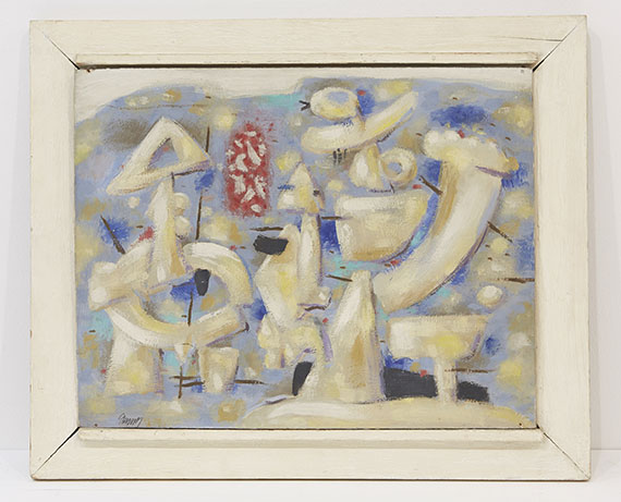 Willi Baumeister - Figuren auf Blau - Frame image