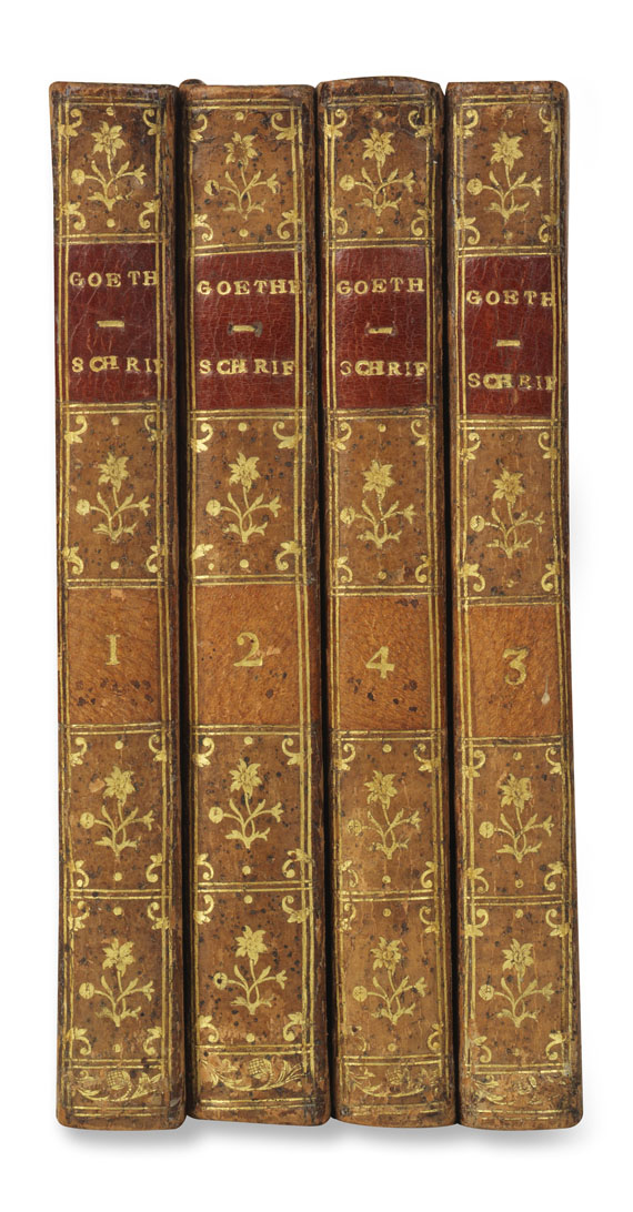 Johann Wolfgang von Goethe - Schriften. 1775-79. 4 Bde. - 