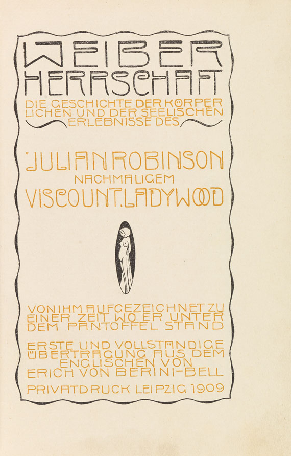 Julian Robinson - Weiberherrschaft. 3 Bde. - 
