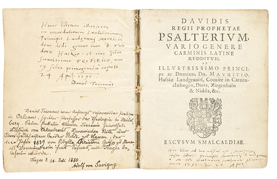 Moritz von Sachsen - Davidis Psalterium. 1593 - 