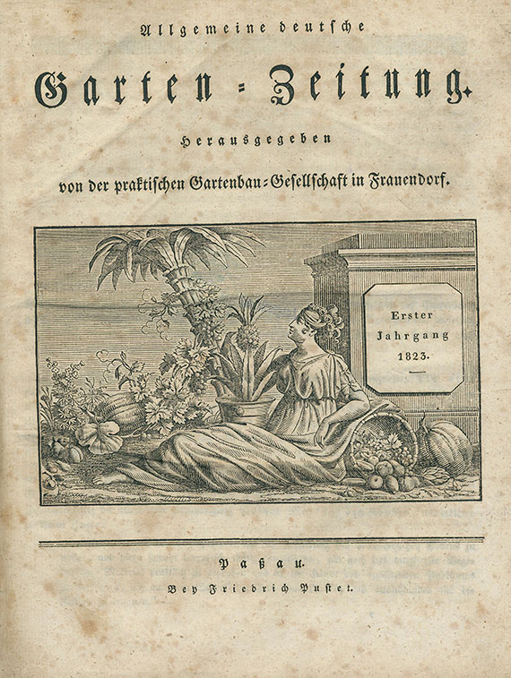   - Fürst, Allg. deutsche Garten-Zeitung. Ca. 55 Bde.