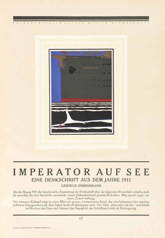 Carl Ernst Hinkefuss - Internationale Propaganda Qualität - 