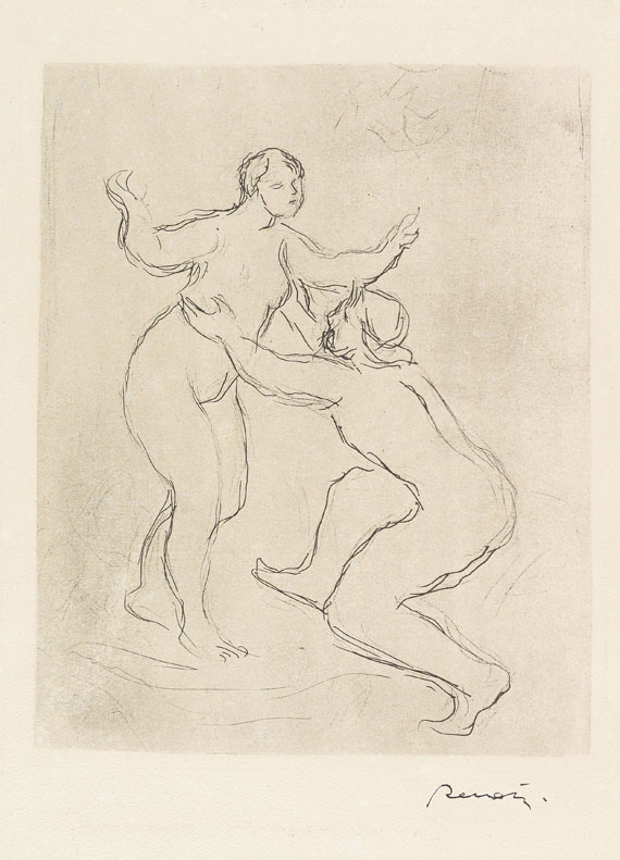   - 44 Bll. Sammlung moderne Graphik (Renoir, Liebermann, Barlach, Miro, Dali, Picasso, Matisse, E. Schumacher u. a.). - 
