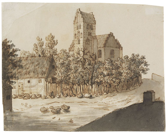 Caspar David Friedrich - Kirche von Lyngby