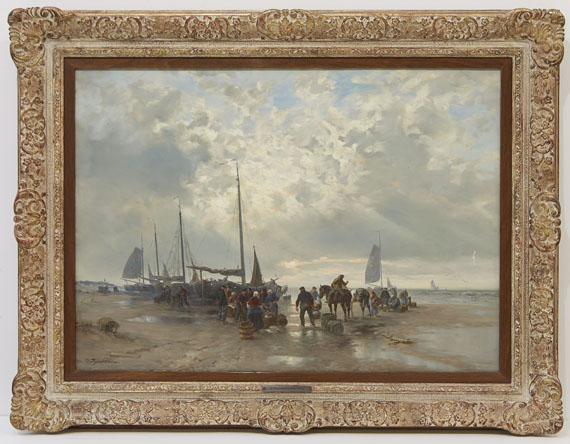Désiré Thomassin - Heimkehr der Fischer - Frame image