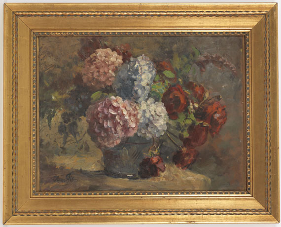 Anna Peters - Hortensien und Rosen - Frame image