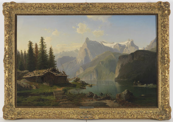 Johannes Bartholomäus Duntze - Am Vierwaldstättersee - Frame image