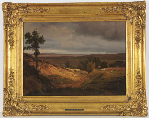 Louis Gurlitt - Heidelandschaft bei Silkeborg in Jütland, Dänemark - Frame image