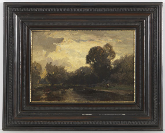 Ludwig Willroider - Flusslandschaft - Frame image