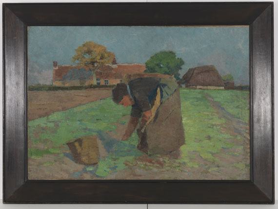 Henry van de Velde - Die Kartoffelausmacherin (Bäuerin auf dem Felde) - Frame image