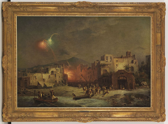 Franz Richard Unterberger - Santa Lucia Fest in Amalfi - Frame image