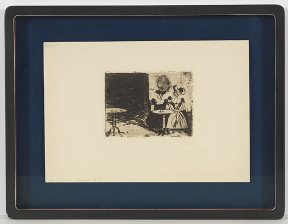 Edvard Munch - Nachtcafé - Frame image