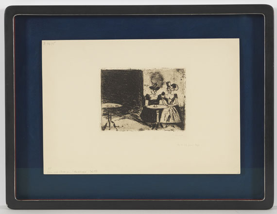 Edvard Munch - Nachtcafé - Frame image