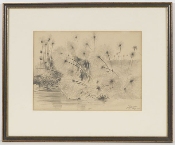 Wilhelm Kuhnert - In den Papyrussümpfen am Jipe-See zwischen Tansania und Kenia - Frame image