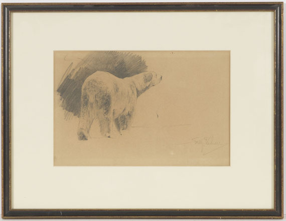 Wilhelm Kuhnert - Stehender Eisbär - Frame image