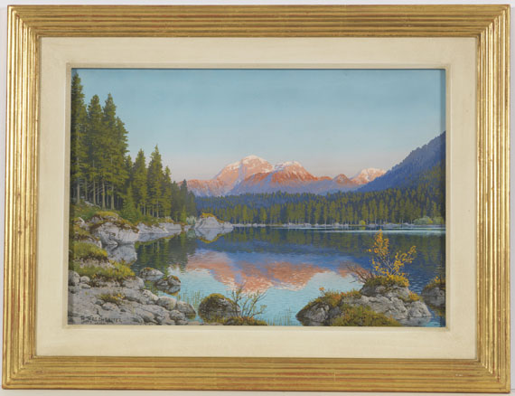Rudolf Reschreiter - Hintersee und Hoher Göll - Frame image