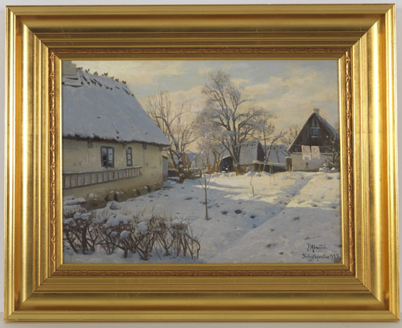 Peder (Peder Mørk Mønsted) Mönsted - Winter in Bröndbyvester in Dänemark - Frame image