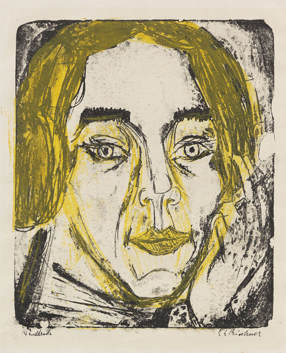 Ernst Ludwig Kirchner - Kopf Mary Wigmann