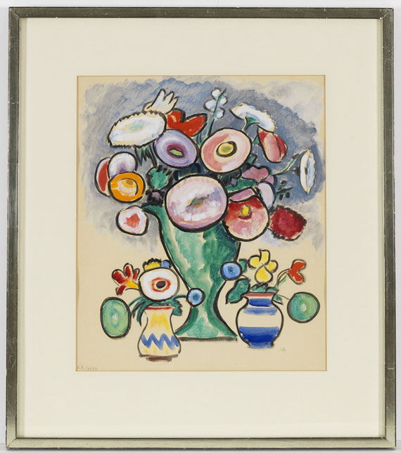 Gabriele Münter - Blumenstillleben (Strauß mit zwei Sträußchen) - Frame image