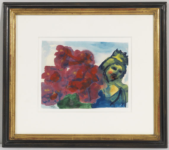 Nolde - Madonna mit roten Blumen